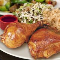 3. Famous Chicken Teriyaki · Served with rice, Asian chicken salad and tempura veggies.