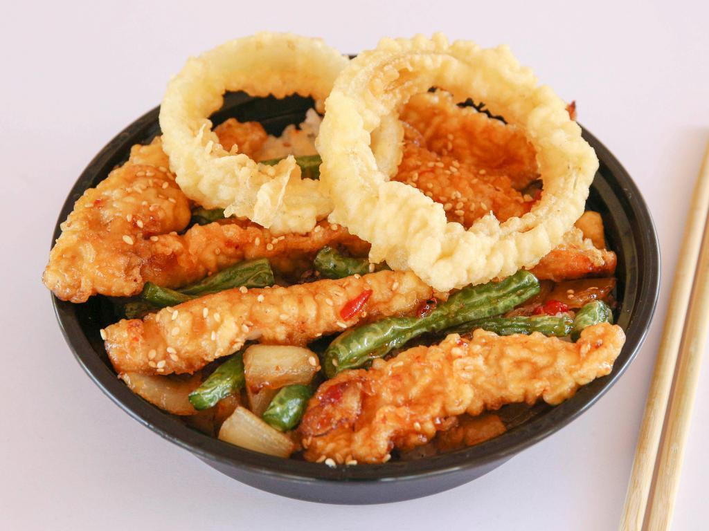 Chicken and String Bean Bowl · 