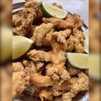 Fried Chicken Chunks / Chicharron de pollo · Your selection of bone - in or boneless fried chicken chunks served with your selection of s...