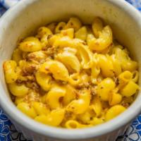 Bacon Macaroni & Cheese · Macaroni noodles with a creamy five cheese blend and applewood smoked bacon. This item must ...