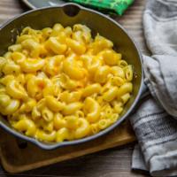 Macaroni and Cheese · Macaroni noodles with a creamy five cheese sauce. This item must be reheated in the microwav...
