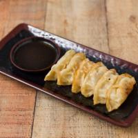 Gyoza · Steamed or pan fried, choice of pork or vegetable.
