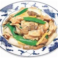 42. Chicken with Mushrooms · (White Rice Not Included)