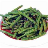 78. Szechuan String Beans · Hot and spicy. (White Rice Not Included)