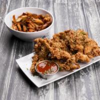 Bigg Chicken Tenders · A Bigg portion of fried chicken tenders or get Buffalo style same price.