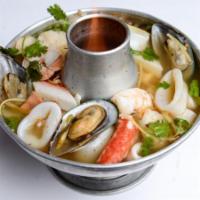 25. Large Seafood Soup · Hot and spicy.