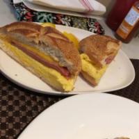 Egg Sandwich with Taylor Ham · Made with local farm fresh eggs.