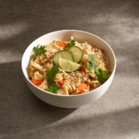 Fried Rice · Choice of meat stir fried with rice, egg, carrot and onion.