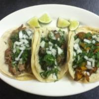 Res (Steak) Taco · Served with cilantro, onions and lime wedges.  Tacos are individual they DO NOT come in set ...