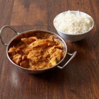 Curry · A highly seasoned homemade curry sauce. Served with basmati rice.