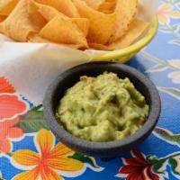 Guacamole & Chips · Our housemade chunky guacamole with a basket of fresh tortilla chips