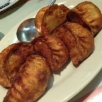 9. Chicken Pan Fried Dumplings · 6 chicken dumplings.
