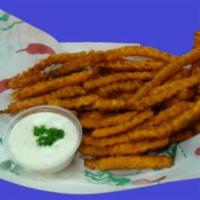 Sweet Potato Fries · Served with home-style ranch dressing.