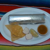 Small Burrito · Re-fried beans, rice and cheese only.