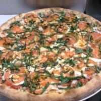 3-Toppings NY Thin Crust Pizza · Dough made fresh daily, fresh mozzarella cheese. Homemade pizza sauce Choice 3 toppings