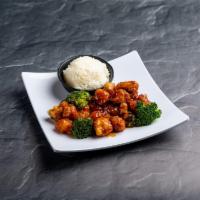 76. General Tso's Chicken · Hot and spicy.