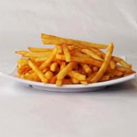 French Fries · Fried crispy french fries served with your choice of sauce