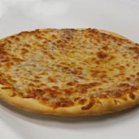 Cheese Pizza · Pizza sauce, Mozzarella Cheese.