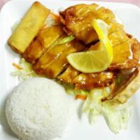 Lemon Flavored Chicken · Fillet Sole fish substitution available. 