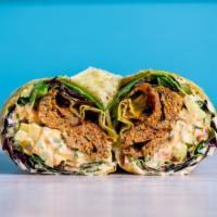 Ground Sirloin Wrap · Wrapped with lettuce, cucumbers, tomatoes, hummus, garlic sauce and rose sauce (spicy mayo)....