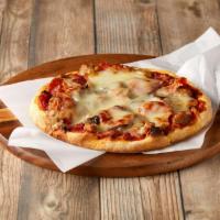 Ecco's Special Pizza · Pizza Sauce, Sausage, Pepperoni, Mushrooms.