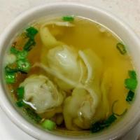 S5. Cantonese Wonton Soup · Shrimp and pork wonton in chicken broth.