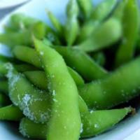 Edamame · Boiled shell soy beans lightly salted. 