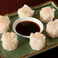 Shumai	 · Steam shumai dumpling stuff with pork and shrimp, top with crispy garlic, served with sweet ...