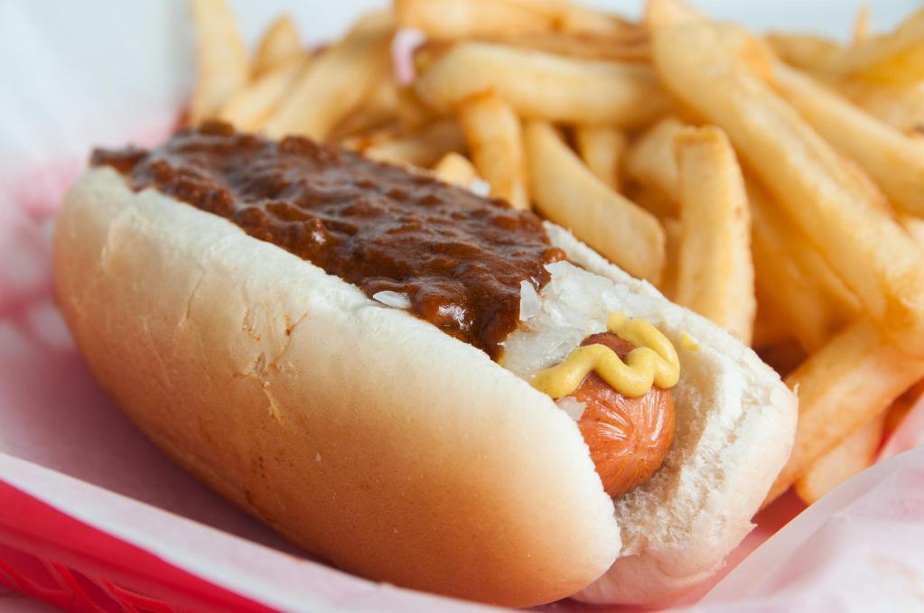 Junior Dog · Enjoy our Classic Junior Chili Dog served on a warm steamed bun with your choice of condiments.  We suggest mustard, onions and our spicy homemade chili sauce.