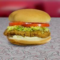 Chicken Sandwich · A fried or grilled chicken breast patty on a fresh burger bun with your choice of toppings.