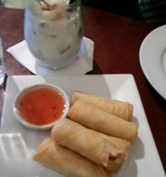 A5. Fried Spring Roll · With sweet chili sauce. 