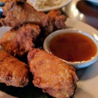 A15. Fried Chicken Wings · Served with sweet chili sauce.