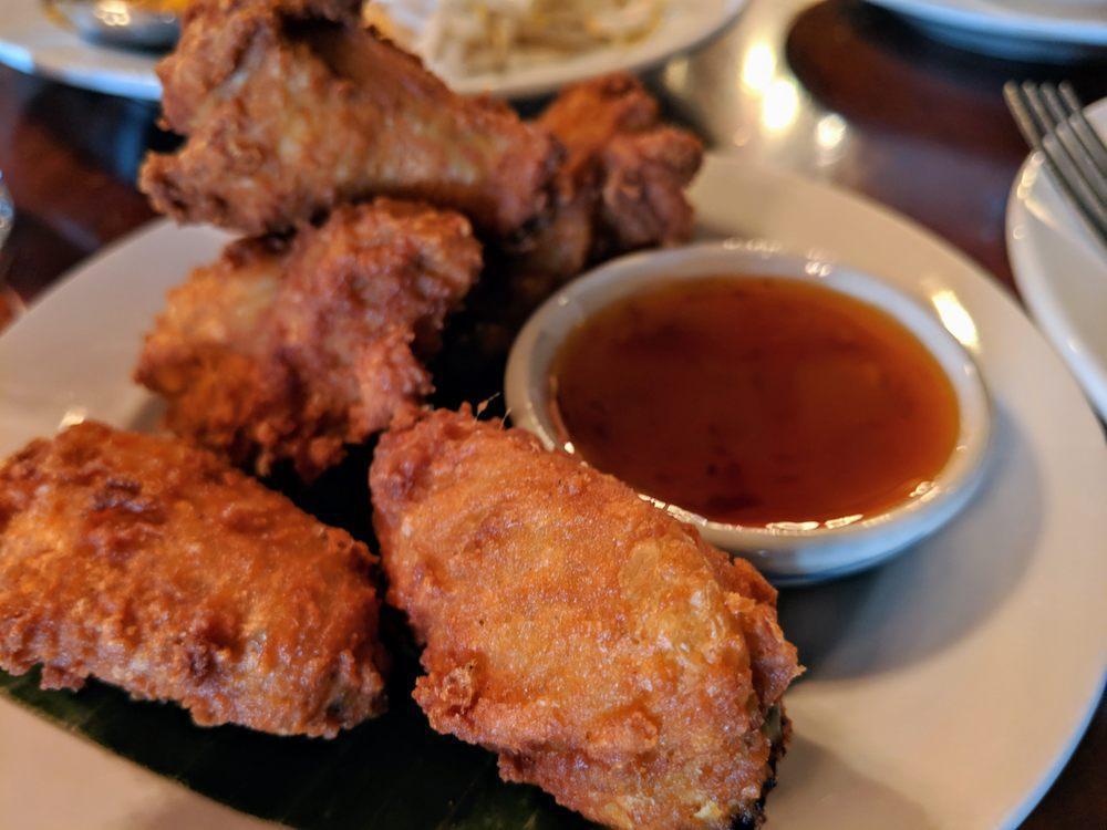 A15. Fried Chicken Wings · Served with sweet chili sauce.