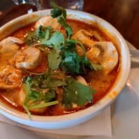 S1. Tom Yum Shrimp Soup · With mushroom in hot and sour soup. Spicy.