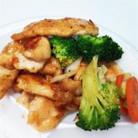 Hibachi chicken and vegetable · 