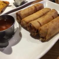 Crispy Roll · Crispy Thai style chicken egg rolls. Served with sweet and sour sauce.