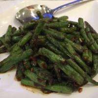 J3. Burmese String Beans · String beans wok tossed with garlic and chili sauce. Vegetarian.