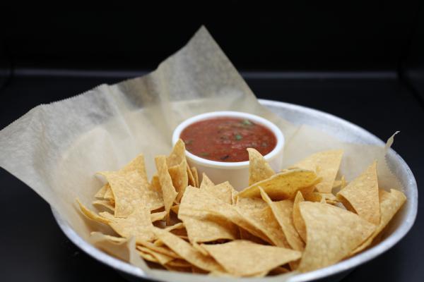 Chips and Salsa · Fresh house made crispy corn chips (seasoned or plain) and 3 salsas: roasted tomato, warm salsa verde and a dab of habanero. Add non dairy cheese and sour cream for an additional charge. Plant based friendly.