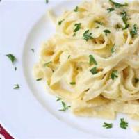 Fettuccini Alfredo · Special alfredo sauce and fettuccine noodles. All pastas are served with garlic bread.