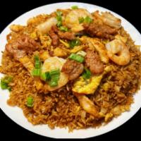 House Special Fried Rice · Chicken, Shrimp, BBQ Pork and crab meat