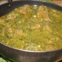 Lamb Saag · Lamb cooked with spinach and fresh spices.