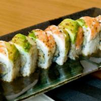 Shrimp Lover Roll · Sushi Shrimp on a shrimp tempura roll.