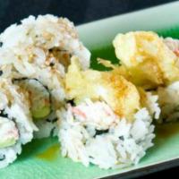 Calamari Tempura Roll (5pcs) · Calamari tempura, crab and avocado.