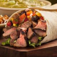Steak Burrito · Steak Burritos made with All Natural 100% Grass Fed Beef. Healthy!!! Free from Antibiotics a...