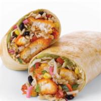 California Grilled Fish Burrito · California style fish, with in house Mexican style seasoning, grilled & sliced; includes Spa...