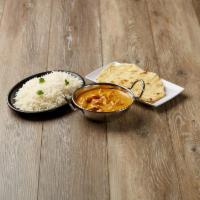 Chicken Tikka Masala · Grilled chicken chunks cooked in tomato sauce with a touch of cream. Served with your choice...