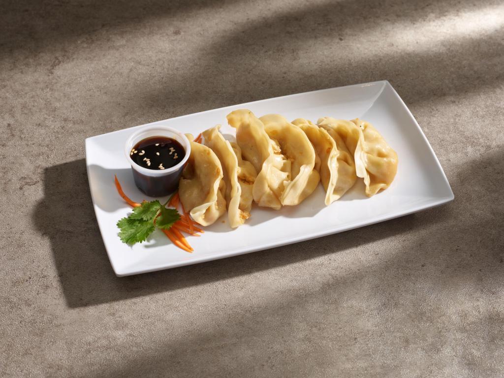 A3. Veggie Dumplings · 6 Pieces dumplings stuffed with vegetable, steamed or grilled. Vegan.