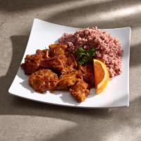 AL11. Orange Chicken a la Carte · Soy chicken lightly battered with on orange sauce. Served with steamed brown rice.