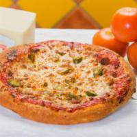 Pizza Mexicana · Chorizo, red onion, cilantro and jalapenos.