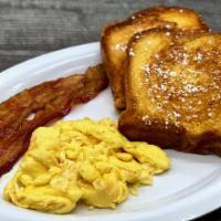 2 - 2 - 2 · (2) Pancakes or French Toast - (2) Eggs any style - (2) Bacon Strips, Sausage Links or Turke...